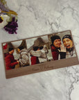 Personalised Wooden Magnet 3 Photo Plaque- Photobooth Style