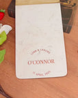 Personalised Acacia Wood & Faux Stone Marble Serving Tray, Custom Engraved Metallic Cheese Board Charcuterie Platter Decor Housewarming Gift
