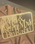 Personalised Laser Cut Wooden Wedding Card Wishing Box - Rectangle