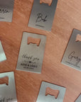 Personalised Credit Card Bottle Opener, Custom Engraved Flat Beer Popper, Wedding Favour, Groomsmen Bridesmaid/ Dad Christmas Corporate Gift