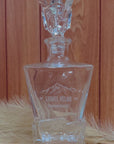 Personalised 950ml Whiskey Decanter | Custom Engraved Vintage Whisky Carafe, Housewarming, Birthday, Groomsmen, Barware, Gifts for Him/Dad