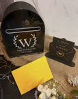 Custom Wood Acrylic Arch Mail Post Wishing Well Box & Sign, Personalised Name Date Money, Envelope, Card Boxes, Wedding Memory Keepsake Gift
