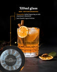 Personalised Initials Engraving Whiskey Glass with printed box