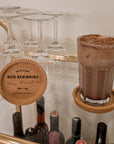 Personalised Round Cork Coaster/ Lid