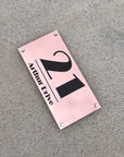 Personalised Floating House Number Mirror Acrylic Sign, Custom Laser Cut Modern Business/ Hotel Room/ Mailbox/ Apartment Door Signage Address Plate