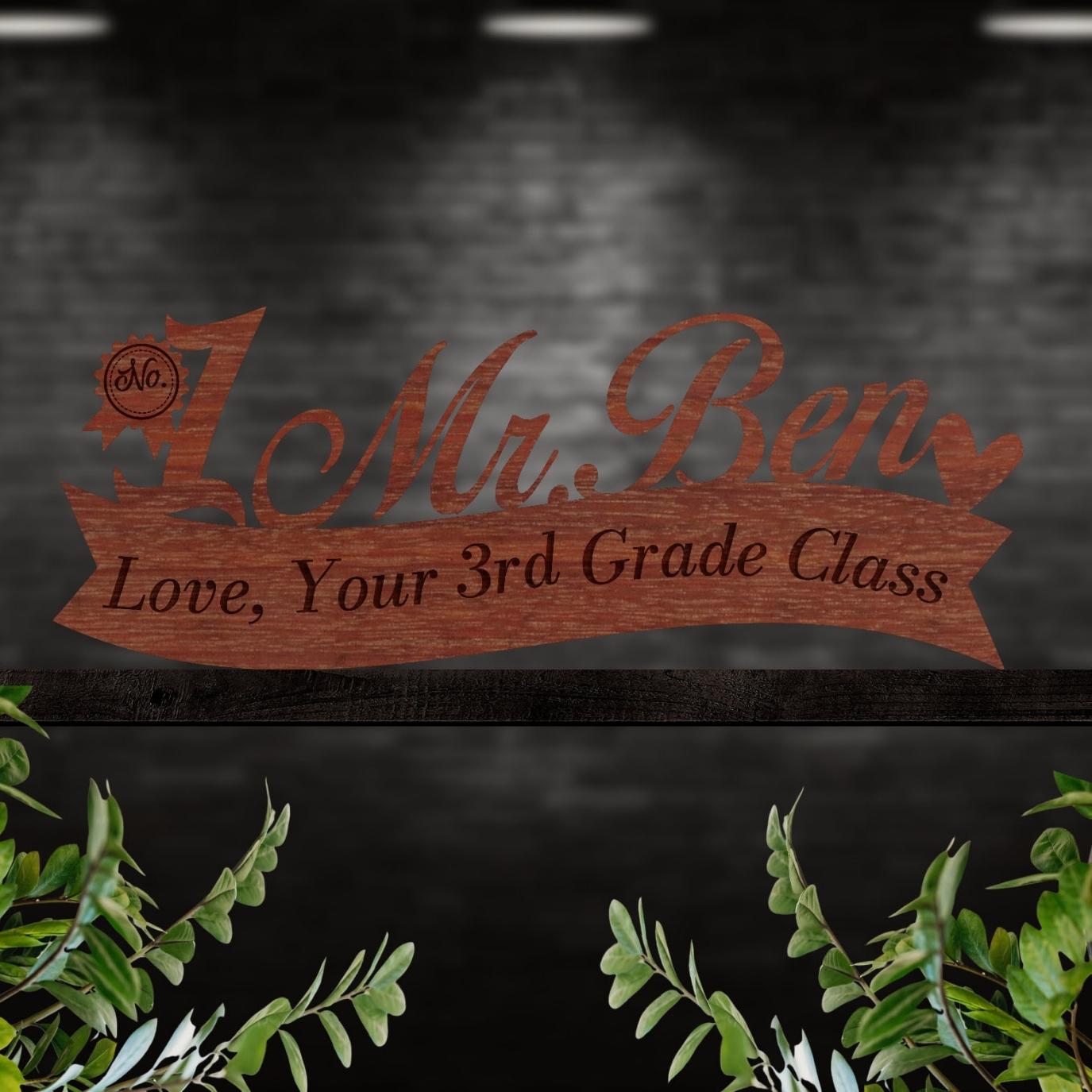 Custom Wooden/ Acrylic No. One Dad/ Grandpa Sign, Happy Father's Day,