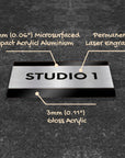 Custom Engraving Double Layers Modern Acrylic House Number, Aluminium Street Name Home Address, Landscape Mailbox/ Letterbox/ Room Sign, Door Plaque, Personalised Wall Plate, Business Logo Signage for Office, Company, Apartment, Hotel, / House Warming's Gift