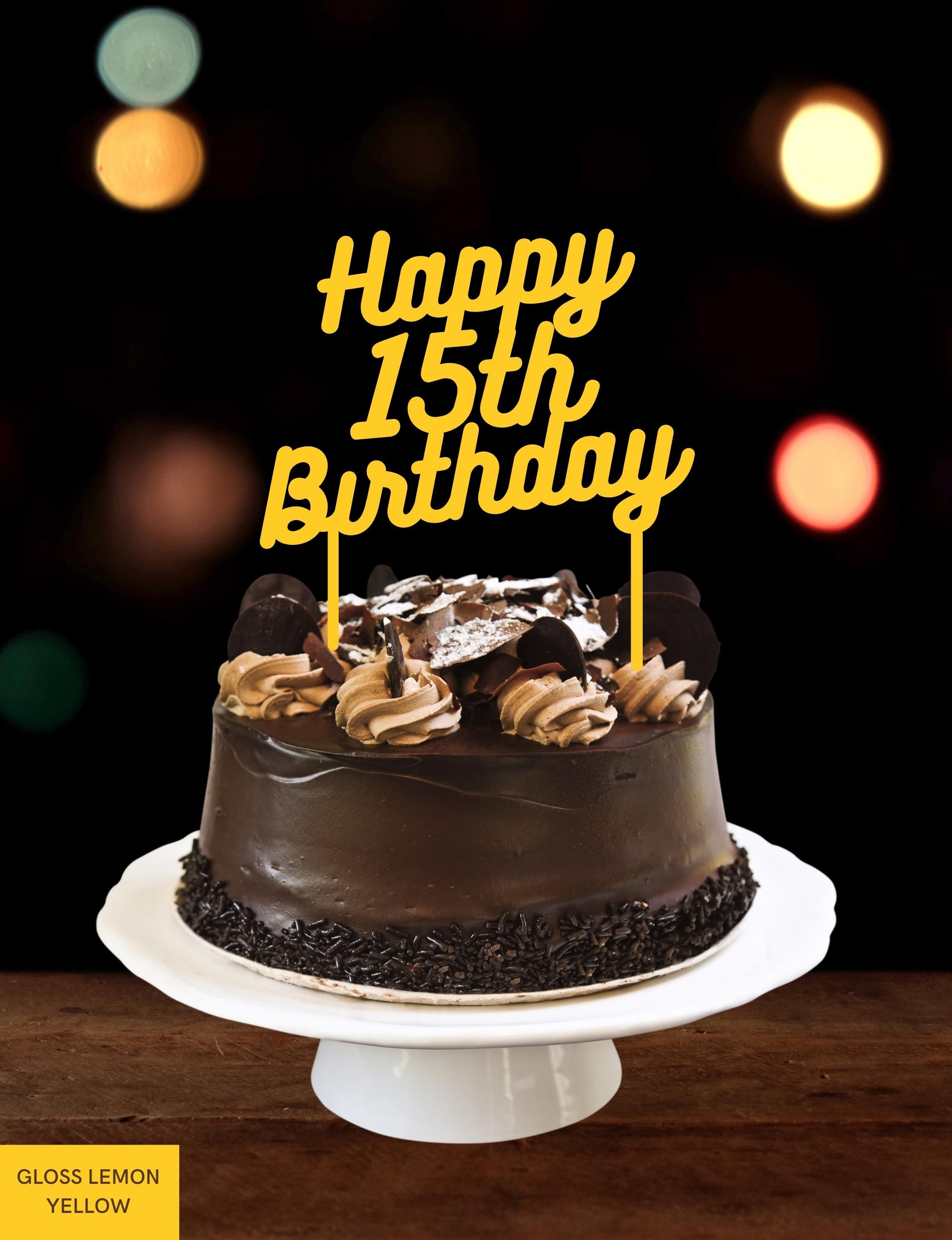 Personalised Happy Birthday MDF/ Mirror Acrylic Cake Topper, Cut Out Custom Joint Name & Age, Wedding/ Celebration/ Event Party Decor Supply