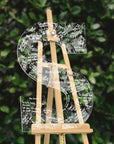Custom Engraved Clear/ Frosted Acrylic Letter, Guest Book Alternative, Personalised Family Name Initial, Rustic/ Vintage/ Modern/ Classic Wedding Decor, Engagement/ Birthday Signage on Easel, Laser Cut GuestBook
