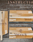 Personalised Giant Acacia Wooden Charcuterie, Cheese/ Chopping/ Cutting Board, Timber Engraved Custom Wedding/ Anniversary/ Housewarming/ Kitchen Gift