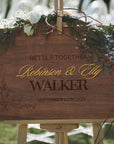Custom 3D Raised Name Timber Wedding Welcome Sign, Personalised Rustic/ Vintage/ Boho, Country Hippie style Wooden Names, Ceremony/ Event/ Engagement/ Bridal Shower/ Birthday Signage on Easel