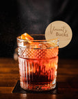 Custom Engraved Acrylic Drink Tag, Wooden Drink Charms/ Toppers, Wedding Favours, Personalised Place Name Seating Glass Hanging Plaque, Ceremony/ Elegant Event/ Engagement/ Bridal Shower/ Birthday Party Present Decor