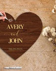 Custom Heart Love 3D Raised Name Timber Wedding Alternative Guest Book Welcome Sign, Personalised Rustic/ Vintage/ Boho, Country Hippie style Wooden Names, Ceremony/ Event/ Engagement/ Bridal Shower/ Birthday Signage on Easel