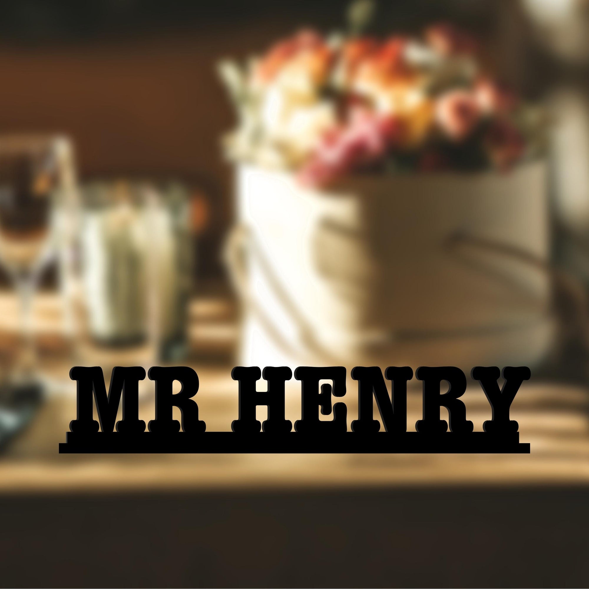 Custom Wooden/ Mirror Acrylic Wedding Wreath Table Numbers, Rustic/ Vintage Reserved Table/ Seating Name Sign for Restaurant, Wedding & Dinner, Event Party Decor