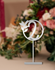 Custom Wooden/ Mirror Acrylic Wedding Wreath Table Numbers, Rustic/ Vintage Numbers for Restaurant, Functions & Dinner, Event Party Decor