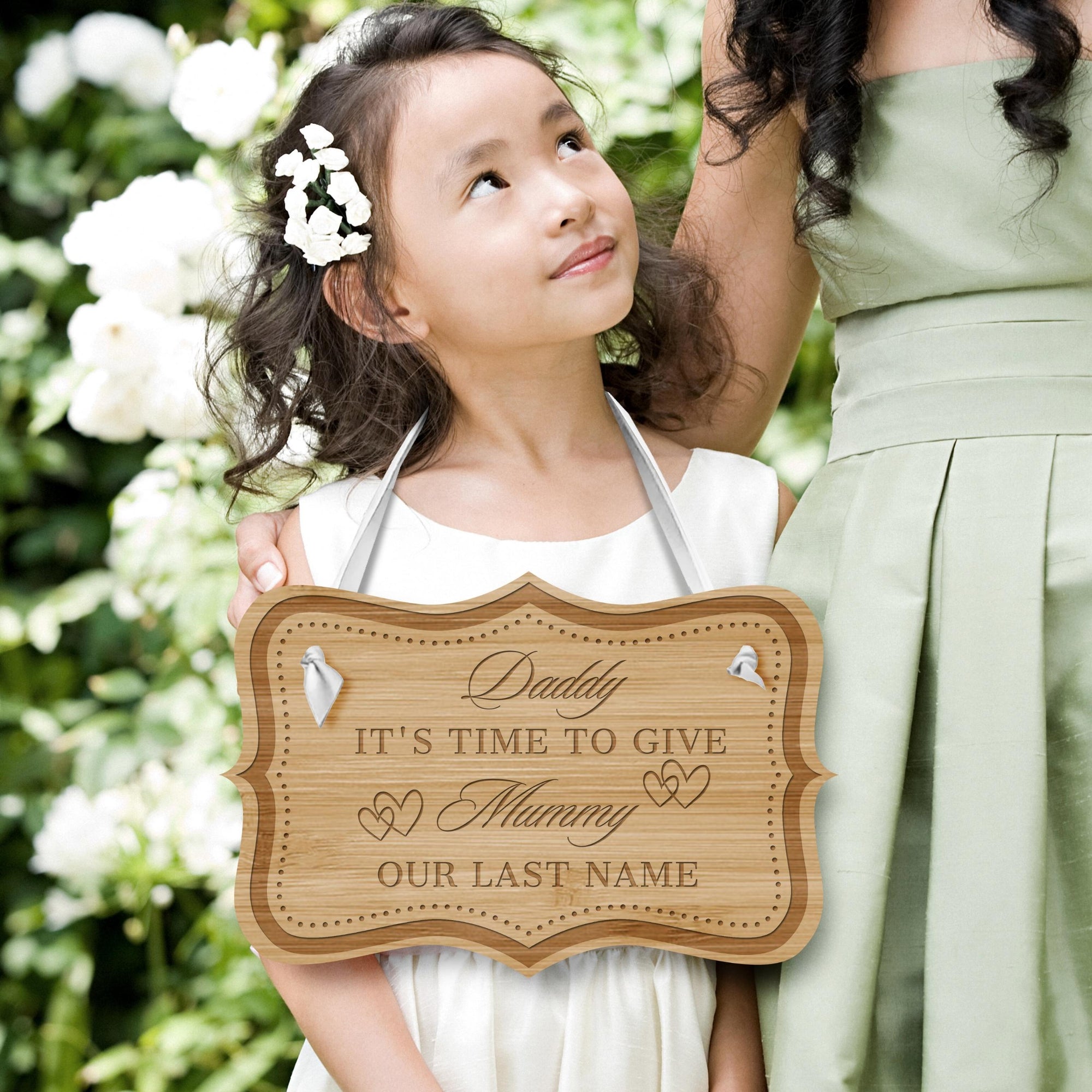 Custom Wooden Wedding Page Boy/ Flower Girl Sign, Personalised Timber Ring Bearer, Here Comes My Auntie/ Uncle/ Bride/ Groom Signage, Rustic/ Vintage Country/ Engagement/ Bridal Shower/ Birthday