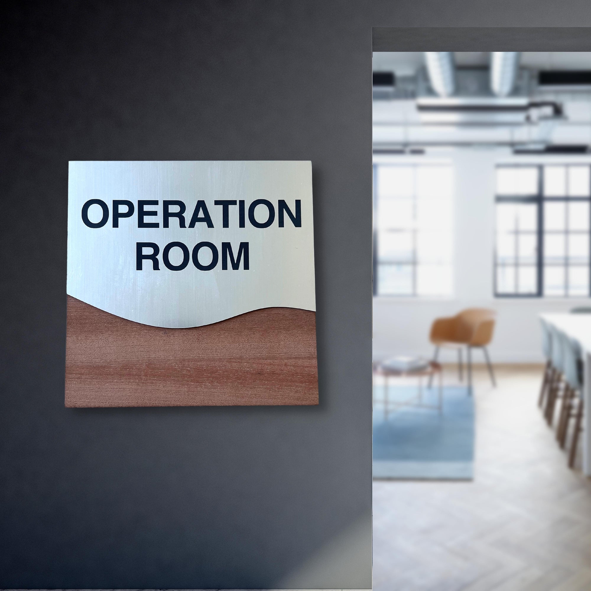 Custom Engraving Double Layers Wooden & Acrylic Room Name Sign, Door Number Plaque, Personalised Wall Room Plate, Business Logo Company Signage for Office, Apartment, Hotel, / House Warming, Grand Opening's Gift