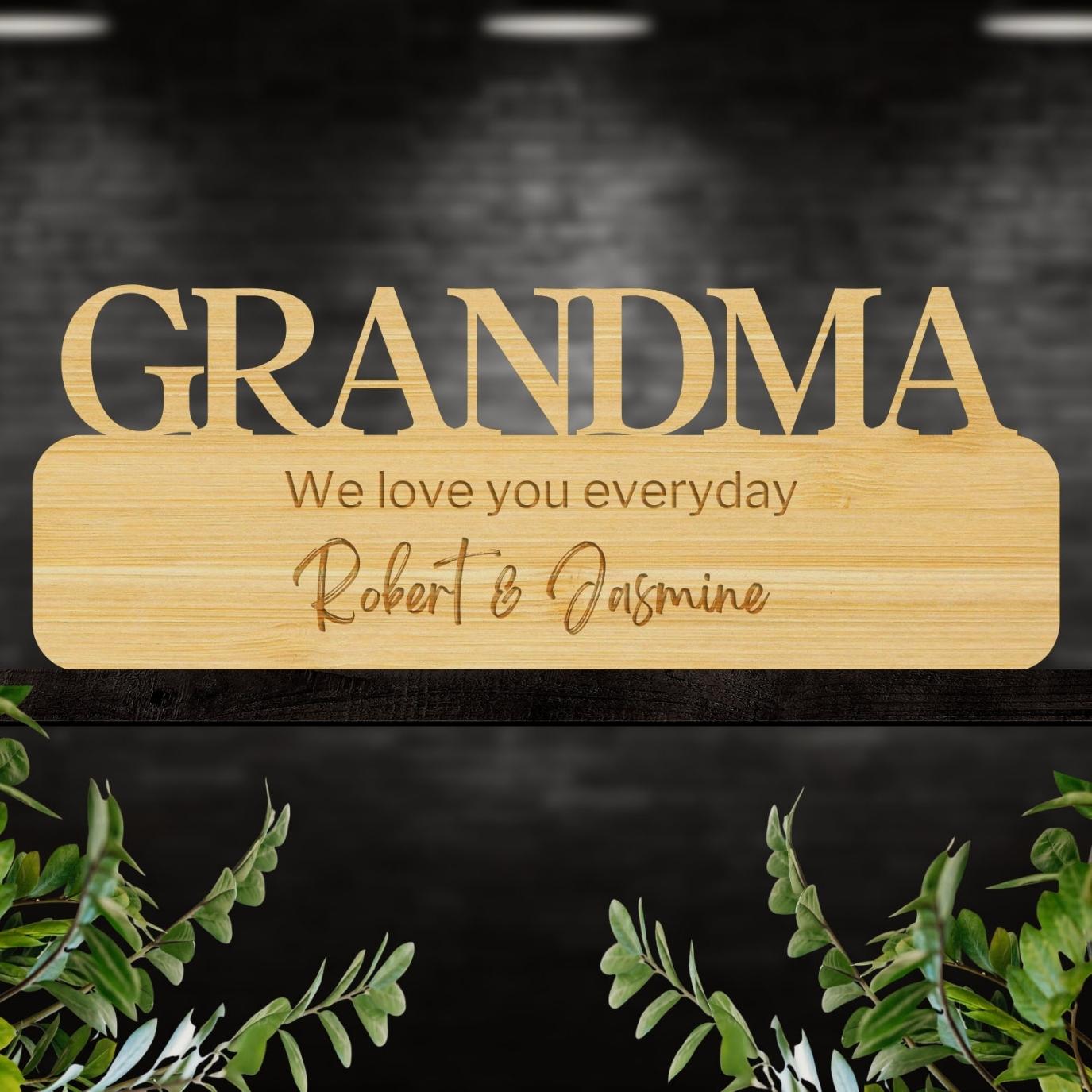 Custom Wooden/ Acrylic Mom Grandma Sign, Happy Mother's Day, Greatest Mum, Number