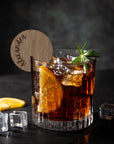 Custom Engraved Acrylic/Wooden Drink Tags/ Charm, Toppers, Wedding Favours, Personalised Place Name Seating Glass Hanging Plaque Party Decor