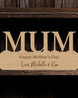 Custom Wooden/ Acrylic Mom Grandma Sign, Happy Mother's Day, Greatest Mum, Number