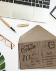 Personalised Wooden Graduation's Day School Postcard, Custom Engraved Timber Message & Name Congratulations Post Card with Display Stand, Wood Carved Keepsake Gift Card