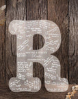 Custom Engraved Clear/ Frosted Acrylic Letter, Guest Book Alternative, Personalised Family Name Initial, Rustic/ Vintage/ Modern/ Classic Wedding Decor, Engagement/ Birthday Signage on Easel, Laser Cut GuestBook