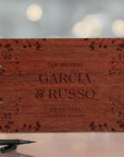 Custom Engraved Wooden Guest Book, Personalised Plywood Alternative/ Traditional Guestbook Keepsake, Rustic/ Vintage/ Destination Wedding Decor