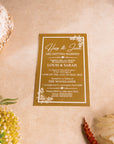 Engraved Acrylic 11B Wedding Invitations, Personalised Save The Date Card, Custom Modern Invites Luxury, Wedding Stationery Decor/ Engagement/ Bridal Shower/ Birthday