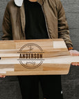 Personalised Giant Acacia Wooden Charcuterie, Cheese/ Chopping/ Cutting Board, Timber Engraved Custom Wedding/ Anniversary/ Housewarming/ Kitchen Gift