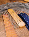 Personalised Wooden Tie & Belt Hanger, Custom Engraved Wardrobe Organiser, Gift for Dad/ Grandma/ Grandpa/ Him/ Groomsman, Father's Day