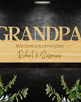 Personalised Wooden/ Acrylic Dad/ Grandpa Sign, Happy Father's Day, Custom Number