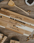 Personalised Giant Acacia Wooden Charcuterie, Cheese/ Chopping/ Cutting Board, Timber Engraved Custom Wedding/ Anniversary/ Housewarming/ Kitchen Gift