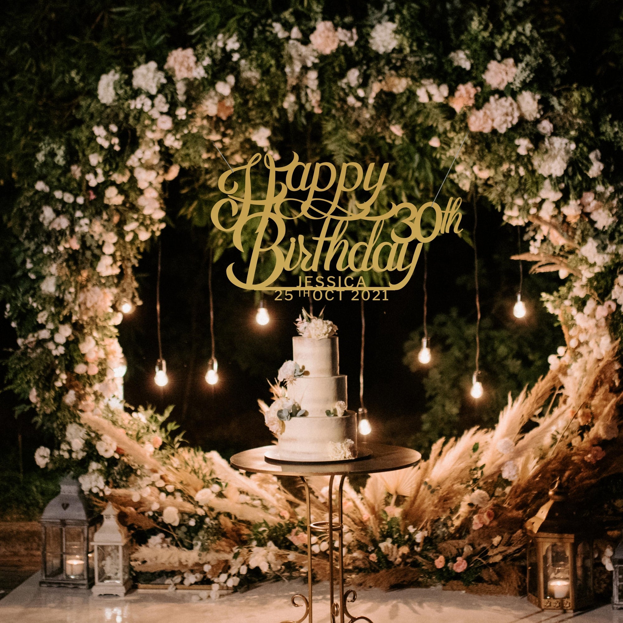 Custom Wooden/ Acrylic Happy Birthday Sign, Personalised Name & Date First Year, Baby Shower Signage, Hedge Photo Prop, Event Wall Hoop, Bridal Shower, Engagement, Stag Party, Wedding Backdrop Decor