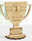 Personalised Number One Teacher/ Soccer, Basket Ball Coach, Trophy Wooden Keepsake, Gifts for