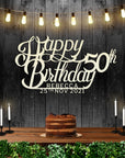 Custom Wooden/ Acrylic Happy Birthday Sign, Personalised Name & Date First Year, Baby Shower Signage, Hedge Photo Prop, Event Wall Hoop, Bridal Shower, Engagement, Stag Party, Wedding Backdrop Decor