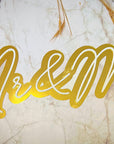 Custom Acrylic 3D Double Layered Name Sign, Personalised Rose/ Gold Mirror Names, Ceremony/ Event/ Bridal Shower/ Wedding/ Engagement/ Birthday Signage