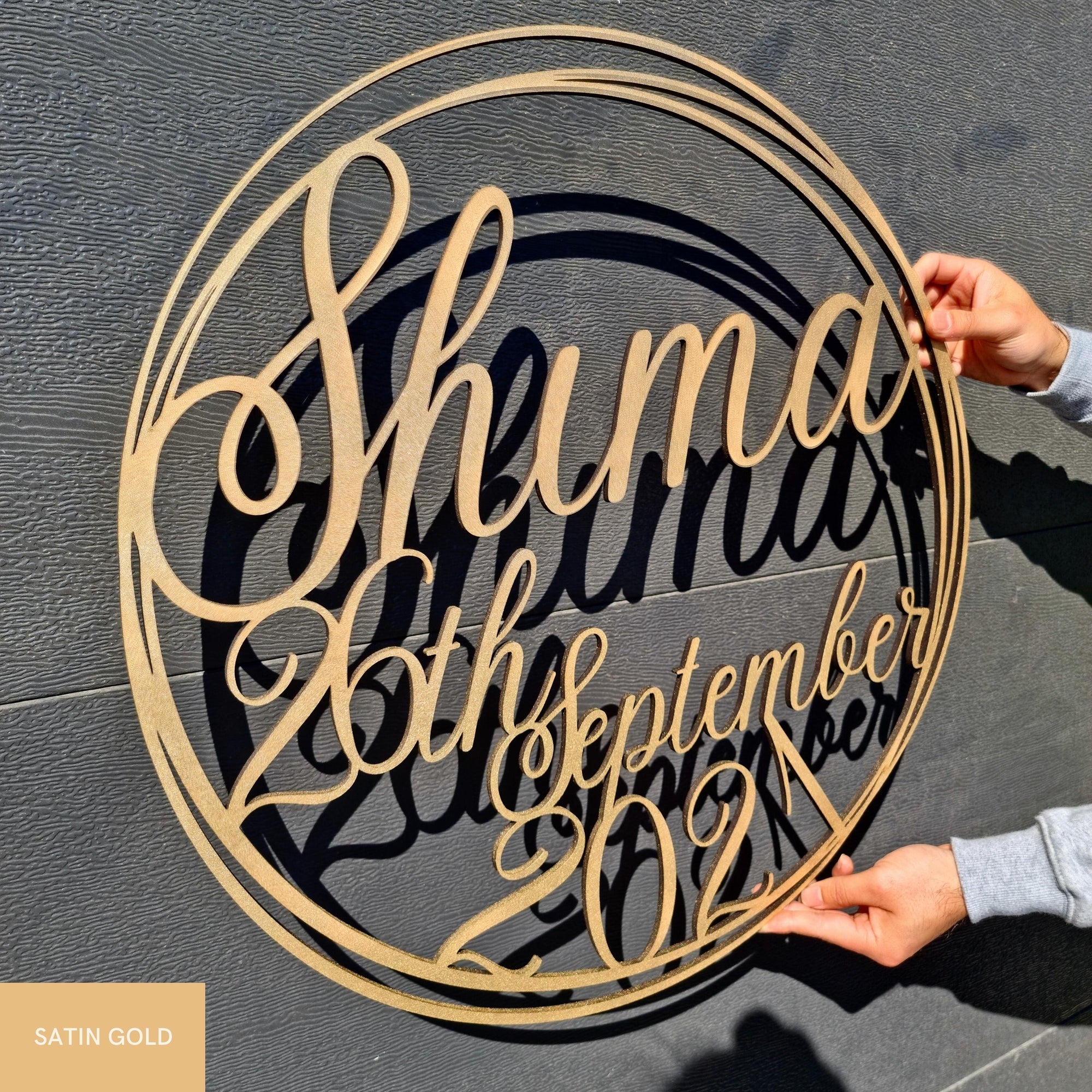 Birthday Scribble Circle Hoop Sign