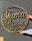 Birthday Scribble Circle Hoop Sign