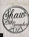 Birthday Scribble Circle Hoop Sign