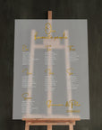 Custom Frosted/ Clear Wedding Seating Chart Sign, Personalised Guest Plan/ Find Table Take a Seat, Modern, Luxury Reception Event Decor