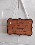Custom Wooden Wedding Page Boy/ Flower Girl Sign, Personalised Timber Ring Bearer, Here Comes My Auntie/ Uncle/ Bride/ Groom Signage, Rustic/ Vintage Country/ Engagement/ Bridal Shower/ Birthday