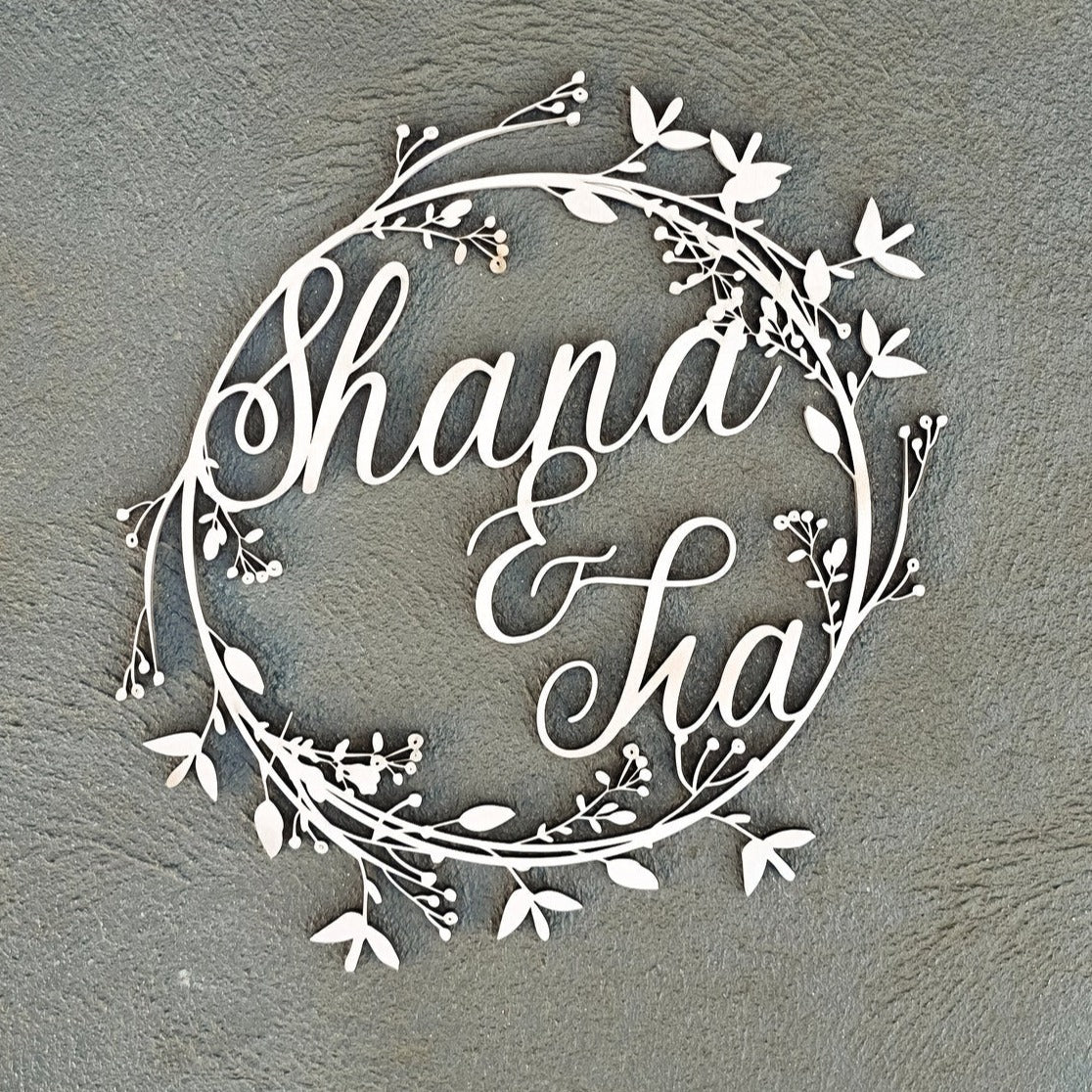 Personalised Wooden Event/ Wedding Hoop Sign, Bridal Shower, Engagement Hens Party Decor