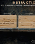 Engraved Small Bamboo Serving/ Chopping Board