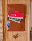 Personalised Genuine Leather Cowhide Bifold Business/ Credit Card Holder, Slim Case Wallet, Monogram Custom Engraved Gift for Him, Father