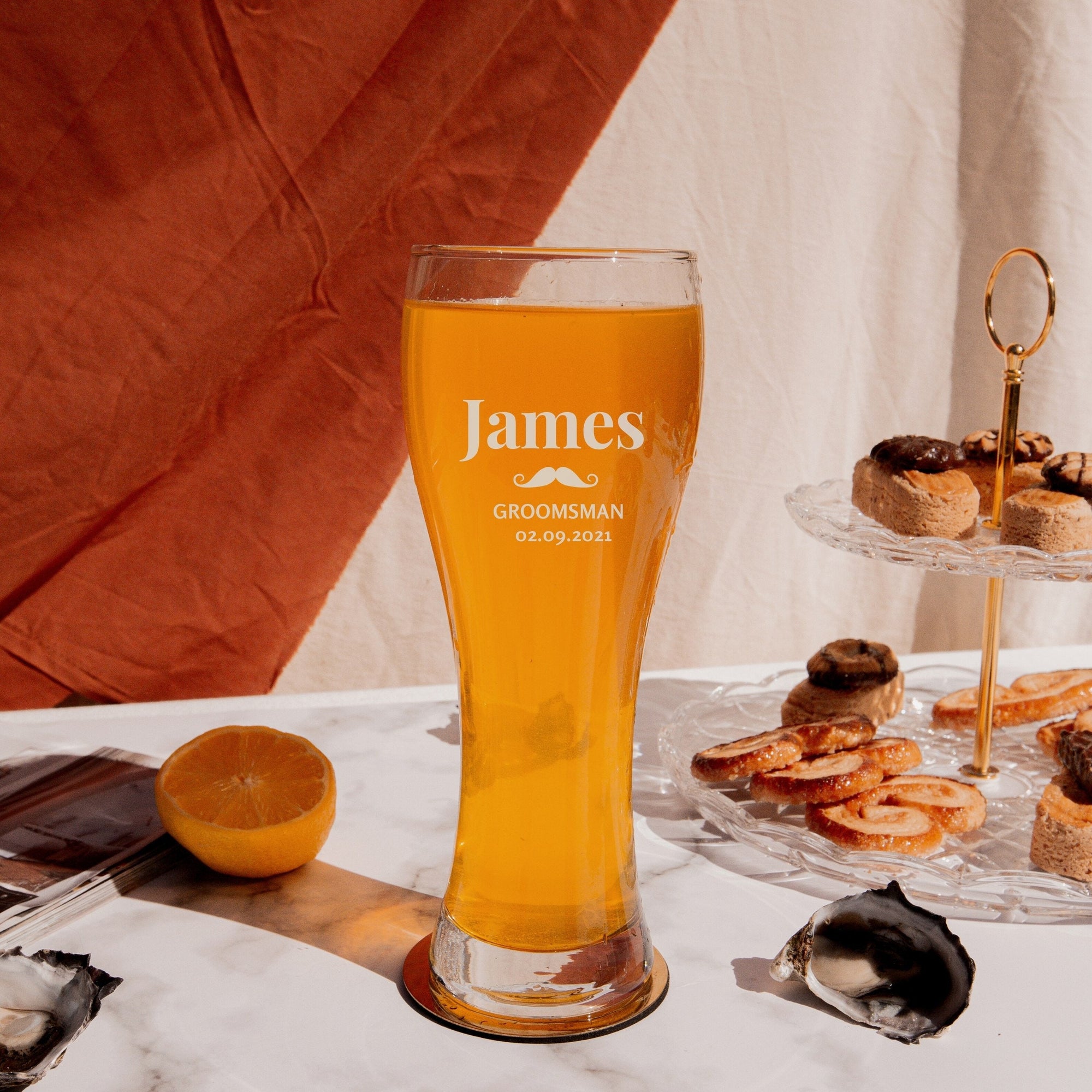 Engraved 630ml Pilsner Beer Glass