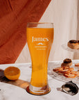 Engraved 630ml Pilsner Beer Glass