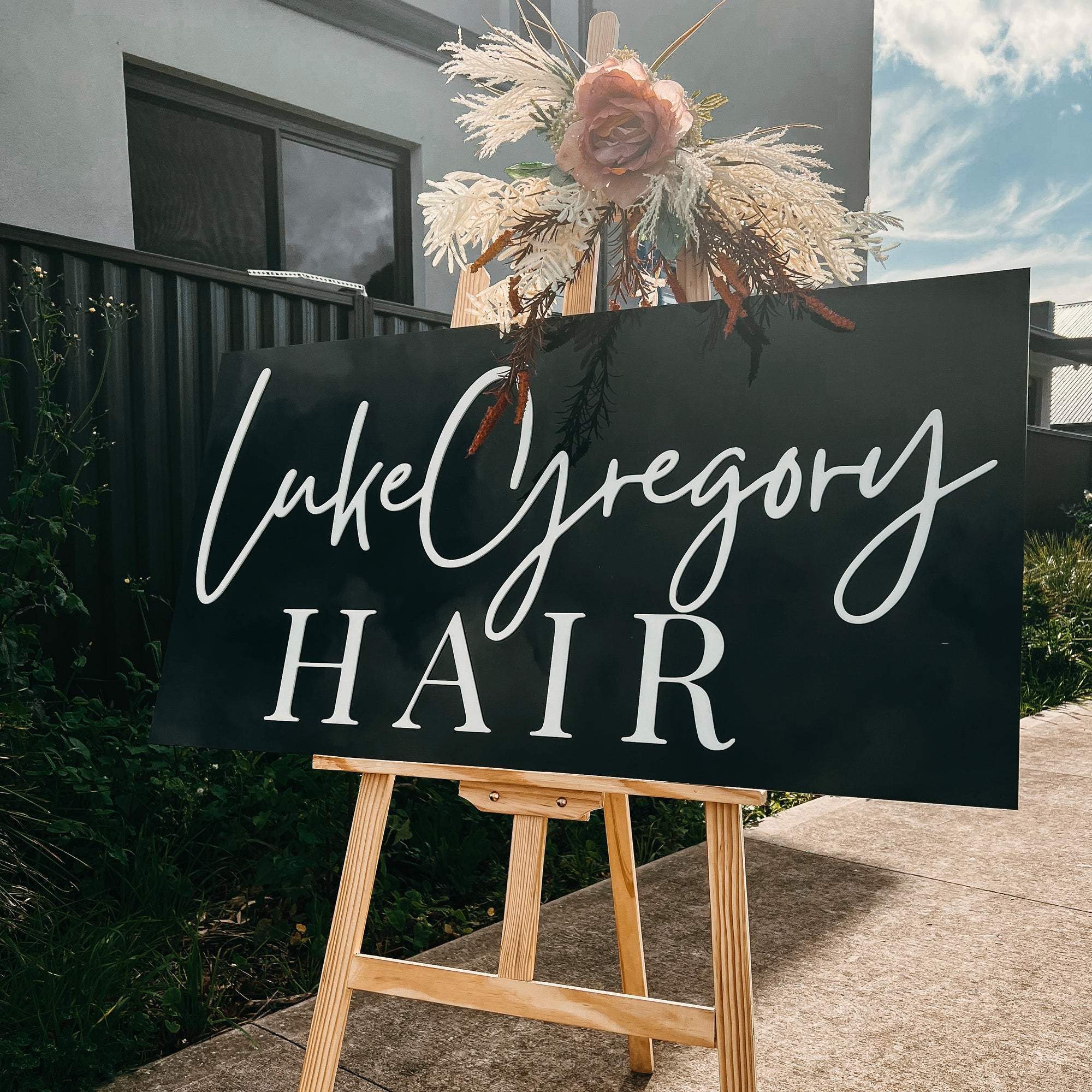 Custom Acrylic 3D Double Layered Business Logo Sign, Personalised Rose/ Gold Mirror Names, Coffee, Retail, Spa, Eyelash Signage