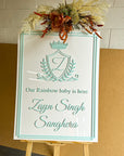 Acrylic 3D Welcome Baby Shower Vertical Signage