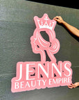 Custom Acrylic 3D Double Layered Business Logo Sign, Personalised Rose/ Gold Mirror Names, Coffee, Retail, Spa, Eyelash Signage