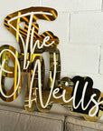 Custom Acrylic 3D Double Layered Business Logo Sign, Personalised Rose/ Gold Mirror Names, Coffee, Retail, Spa, Eyelash Signage